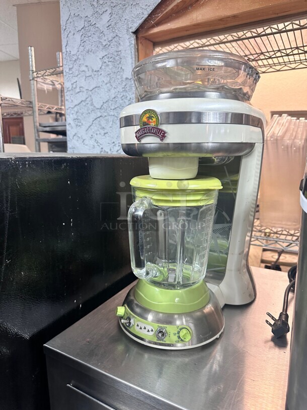 Clean Margaritaville Key West Frozen Concoction Maker with Easy Pour Jar and XL Ice Reservoir, Green 115 Volt Working - Image 1 of 9