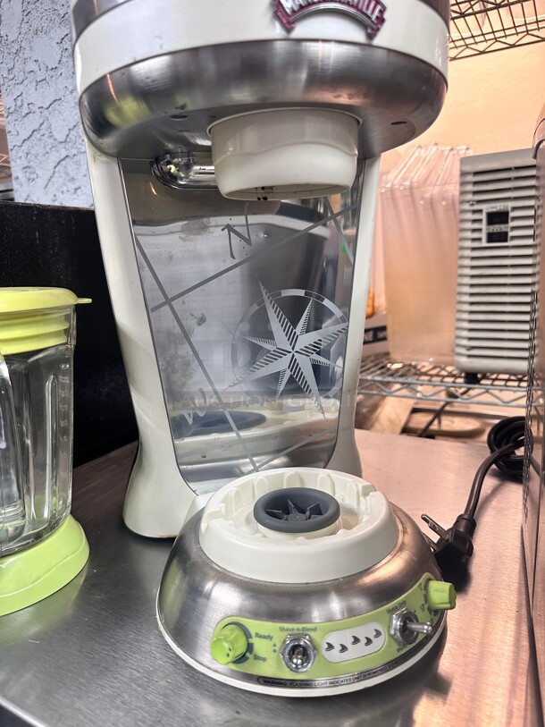 Clean Margaritaville Key West Frozen Concoction Maker with Easy Pour Jar and XL Ice Reservoir, Green 115 Volt Working - Image 4 of 9