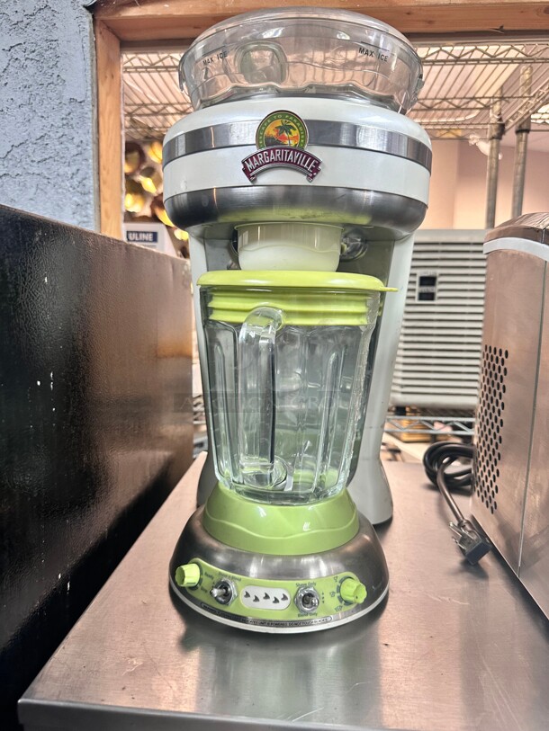 Clean Margaritaville Key West Frozen Concoction Maker with Easy Pour Jar and XL Ice Reservoir, Green 115 Volt Working - Image 5 of 9