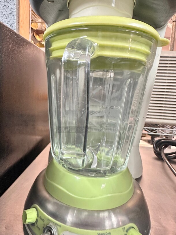 Clean Margaritaville Key West Frozen Concoction Maker with Easy Pour Jar and XL Ice Reservoir, Green 115 Volt Working - Image 6 of 9