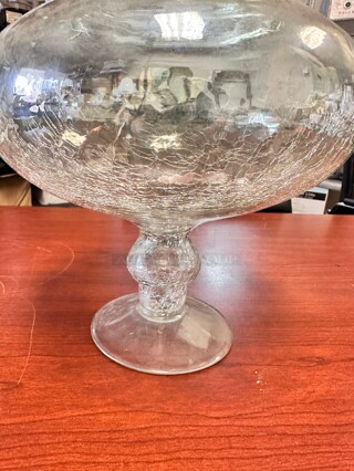 Hugh Vintage Candy Jar Taj mahal Shape Pointy Lid Tall Glass Display
10x10x18