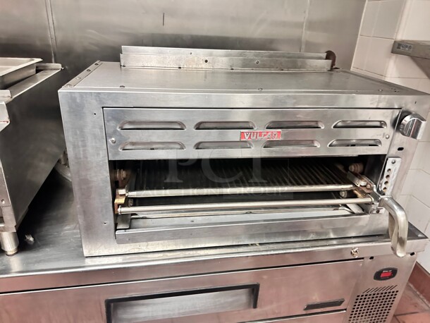 Late Model Vulcan 36RB 36 inch Gas Salamander Broiler, Natural Gas Working - Image 3 of 8