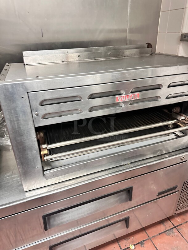 Late Model Vulcan 36RB 36 inch Gas Salamander Broiler, Natural Gas Working - Image 5 of 8