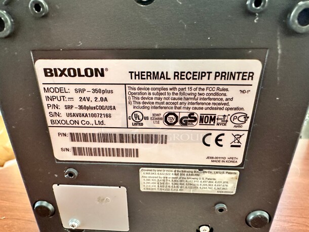 Bixolon SRP-350plus Printer - USB/Ethernet/WiFi, Black - Image 6 of 7