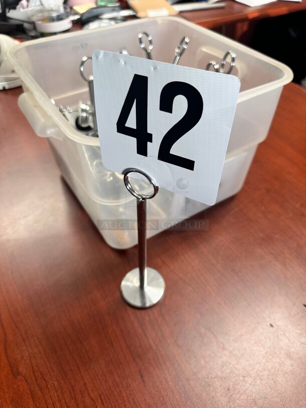 One Lot A Box of Table Numbers Holder  - Image 2 of 5