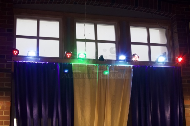 Programable LED Light System. Can Be Paired With Music. 8 Programable Lights - Image 2 of 8