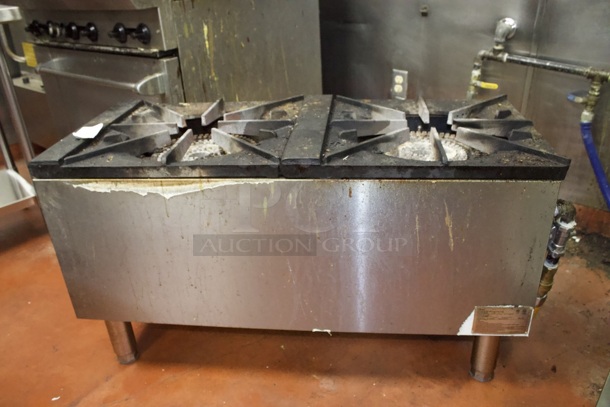 RECENTLY PURCHASED! Omcan TH-RB-2A Dual Burner Stock Pot Range 200,000 BTU – Natural Gas - Image 6 of 8