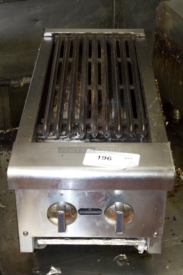 Turbo Air Radiance Series TARB-12-LP 12" Countertop Charbroiler w/ Cast Iron Burners, 15000 BTU, Natural Gas. Works Perfect. Easily converts To Liquid Propane - Image 5 of 5