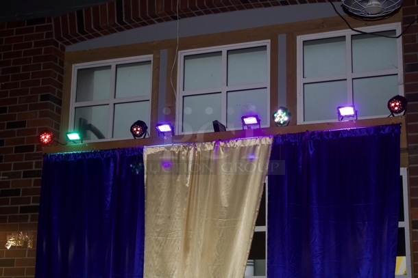 Programable LED Light System. Can Be Paired With Music. 8 Programable Lights - Image 7 of 8