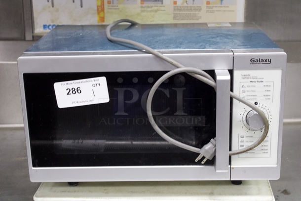 LIKE NEW!! Galaxy 177MW1000PD Office Series Microwave with Dial Controls - 120V, 1000W. STILL IN FACTORY WRAPPING.  - Image 1 of 7