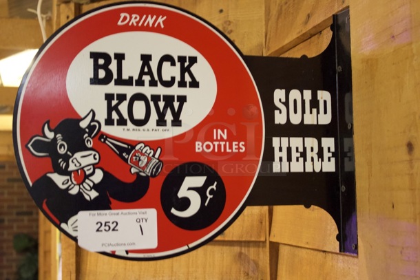 Double Sided Black Kow Sign - Image 2 of 2