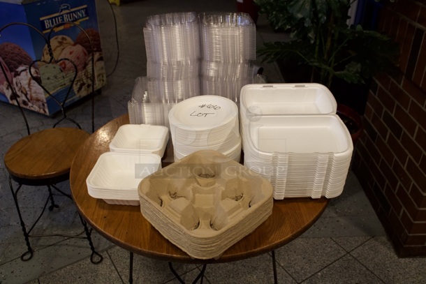 HUGE LOT OF SINGLE USE TO-GO CONTAINERS!!!!  - Image 3 of 3