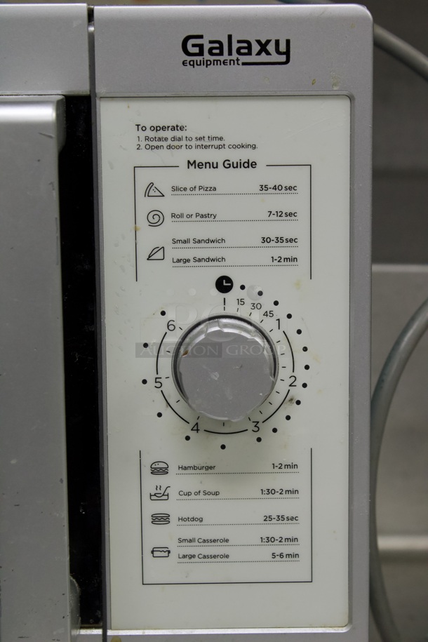 LIKE NEW!! Galaxy 177MW1000PD Office Series Microwave with Dial Controls - 120V, 1000W. STILL IN FACTORY WRAPPING.  - Image 5 of 7