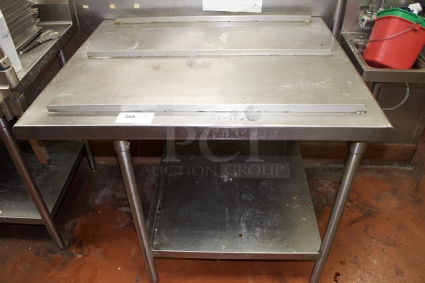 Steel Table With Rails And Under-Shelf. 42x36x36 - Image 5 of 5