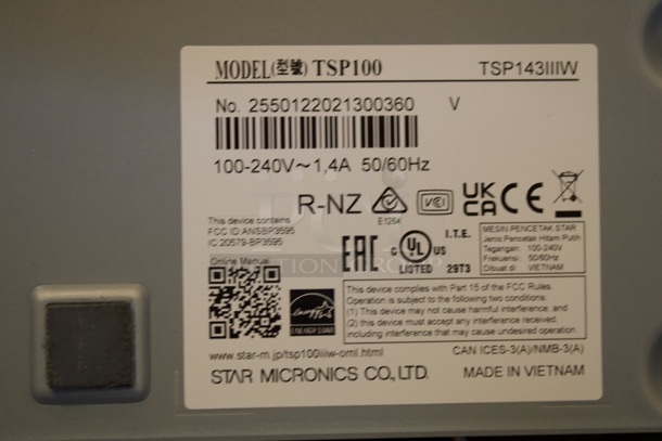 STAR MICRONICS CO, LTD TSP100 & TSP650 Printers. 2x Your Bid - Image 3 of 4