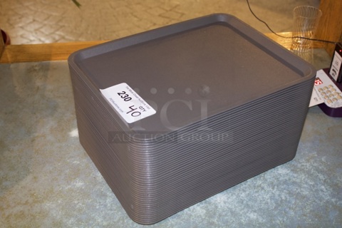 Ikea TILLGÅNG 15" x 11" Food Trays, Gray. 40x Your Bid