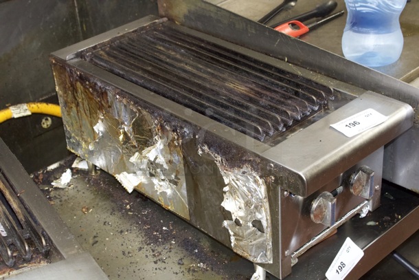 Turbo Air Radiance Series TARB-12-LP 12" Countertop Charbroiler w/ Cast Iron Burners, 15000 BTU, Natural Gas. Works Perfect. Easily converts To Liquid Propane - Image 3 of 5