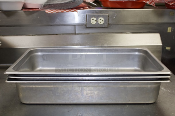Full Size Hotel Pans x 4". 3x Your Bid - Image 5 of 5