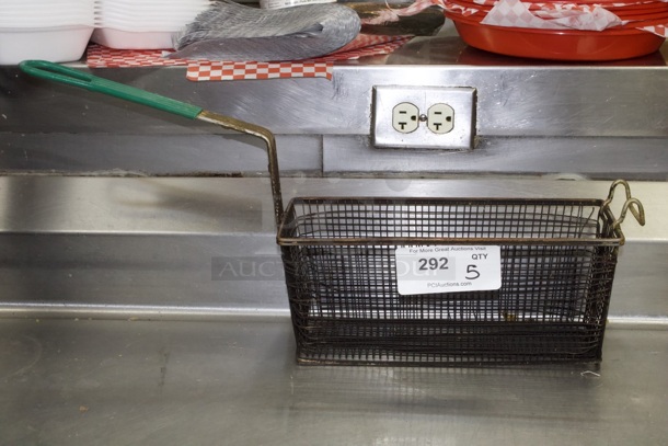 Set of (6) 13"x5" Fry Baskets, Green Handle. 6x Times Your Bid - Image 7 of 7