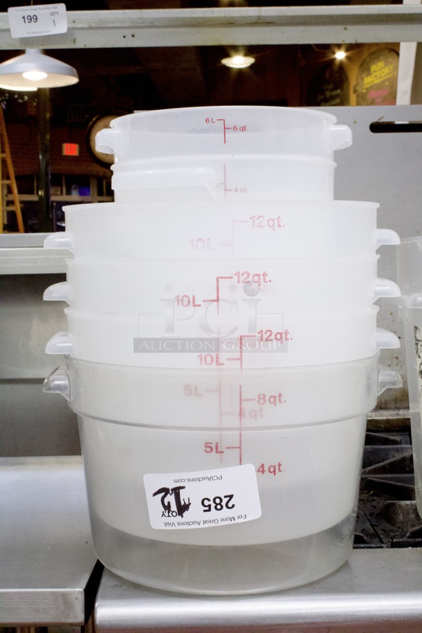 Graduated Round and Square Ingredients Containers. 12x Your Bid - Image 2 of 4