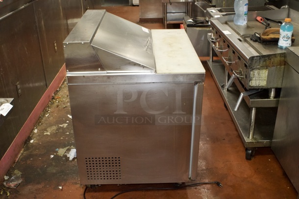 Coldline SCL2-36-E-HC 36-inch  Sandwich Prep Table, 10 Pans. 
36 ¼ x 29 1/2 x 45
HP: 1/5 AMPS: 3.24 VOLTAGE: 115/60/1 - Image 5 of 7