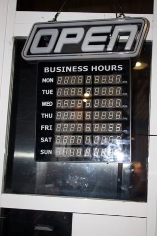 Programable Open Sign. Fully Functional. 