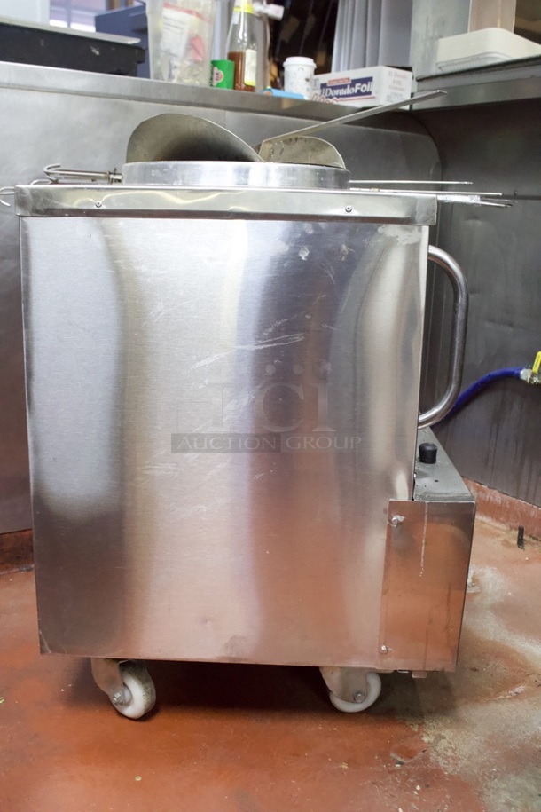 LIKE NEW! Puri Tandoori Clay Ovens PTL-101 Tandoor Oven , 51500 BTU, Double Wall Ceramic Wool Insulation, Natural Gas. Includes Skewers.   - Image 7 of 12