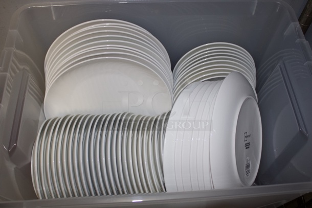 Boxes Of Mainstays Different Sized Dinner Plates.  - Image 3 of 3