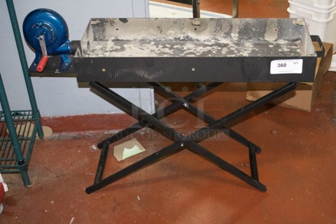 Folding 12" x 32" Charcoal BBQ Grill With Blower + 2 Bags of Charcoal