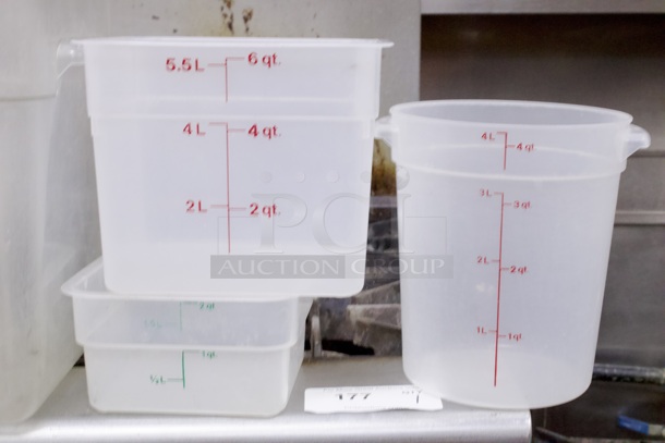 Graduated Round and Square Ingredients Containers. 12x Your Bid - Image 4 of 4