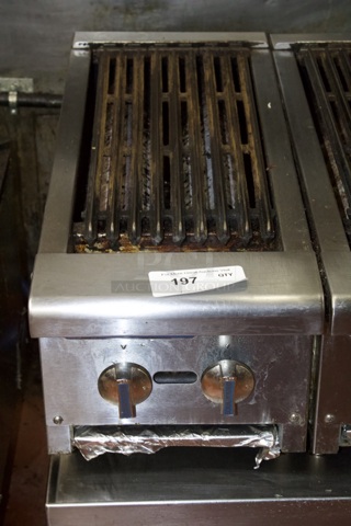 Turbo Air Radiance Series TARB-12-LP 12" Countertop Charbroiler w/ Cast Iron Burners, 15000 BTU, Natural Gas. Works Perfect. Easily converts To Liquid Propane