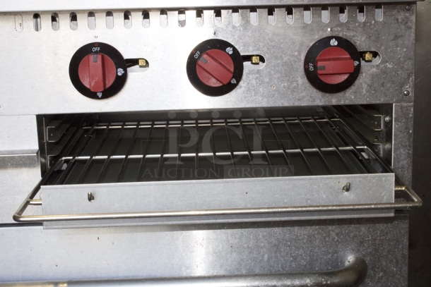 MoTak MR10-G24-C-S 60" 6 Burner Gas Range w/ Griddle & (2) Standard Ovens, Convertible, 360000BTU - Image 6 of 8