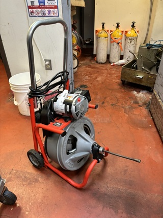 K-400-T3 Drum Machine w/ Autofeed (115v), C-32 IW 3/8" Core Cable Drain Cleaning Snake Auger Machine, 