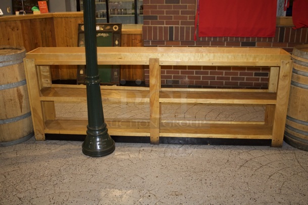 3 Shelf Wood Merchandising Racks. 98x14x36 - Image 2 of 2