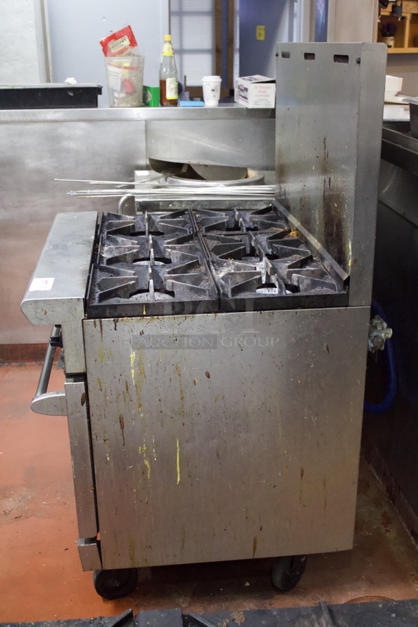 American Range 6 Burner Range With Oven Base, Natural Gas. 36x32x58 - Image 3 of 7