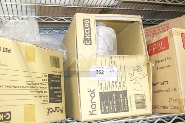 2 Shelves Full Of To-Go Containers. - Image 3 of 3