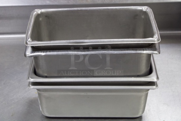 NICE! Set Of (4) Stainless Steel 1/4 Pans - (2) 6" Deep, (2) 4" Deep. 4x Your Bid - Image 4 of 8