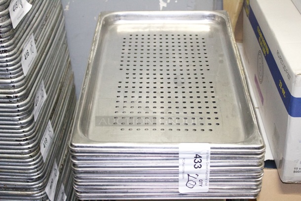 Full Size Perforated Hotel Pans, 1-1/4" Deep. 20x Your Bid - Image 2 of 2