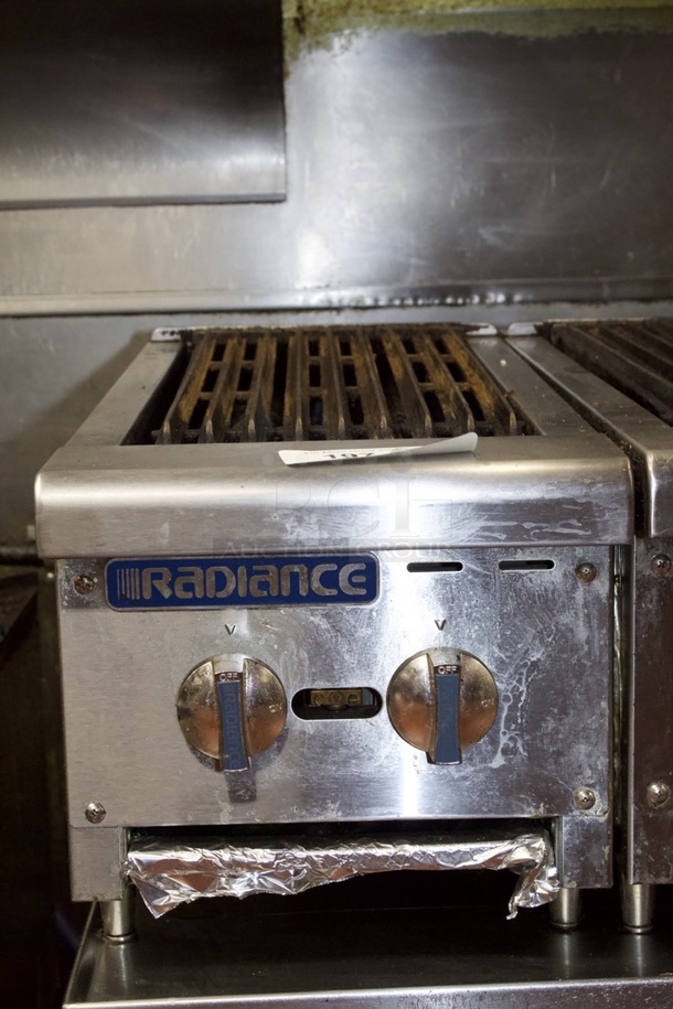 Turbo Air Radiance Series TARB-12-LP 12" Countertop Charbroiler w/ Cast Iron Burners, 15000 BTU, Natural Gas. Works Perfect. Easily converts To Liquid Propane - Image 2 of 3