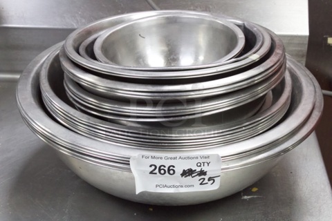 MASSIVE LOT! Set Of 25 Nesting Mixing Bowls. Various Sizes 25x Your Bid