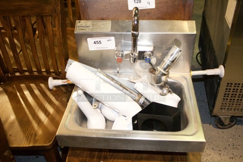 Advance Tabco 7-PS-60 Hand Sink with Splash Mount Faucet - 17 1/4" x 15 1/4"