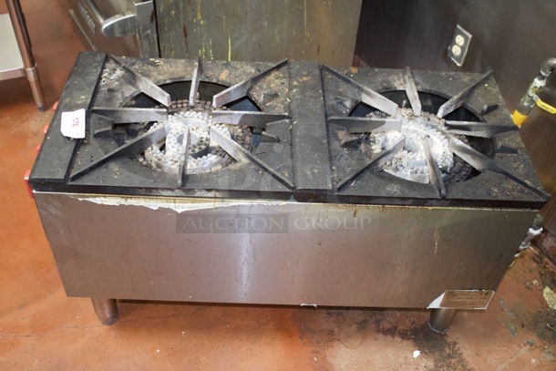 RECENTLY PURCHASED! Omcan TH-RB-2A Dual Burner Stock Pot Range 200,000 BTU – Natural Gas - Image 5 of 8