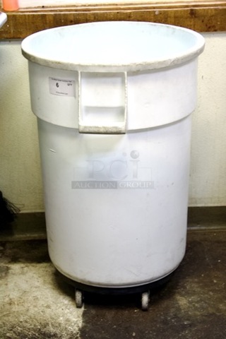 50 Gallon Ingredient Bin On Commercial Casters. 