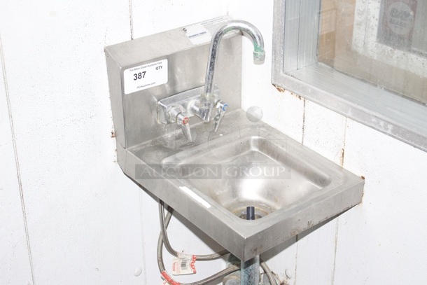 Advance Tabco 7-PS-23 Space Saving Hand Sink with Splash Mount Faucet - 12" x 16" - Image 2 of 2