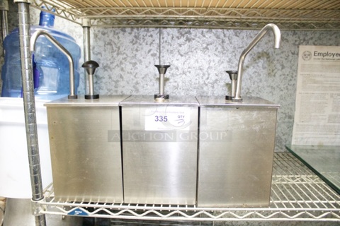 Server Sauce Wells With Dispensers. 3x Your Bid
