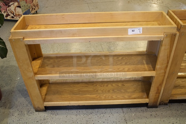 Three Shelf Wood Merchandising Rack  - Image 2 of 2
