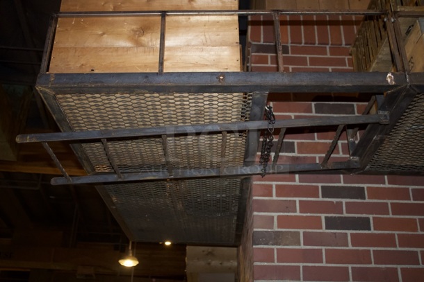 Steel Faux Fire Escape With Ladder & Various Decorations, Wall Mounted - Image 6 of 7