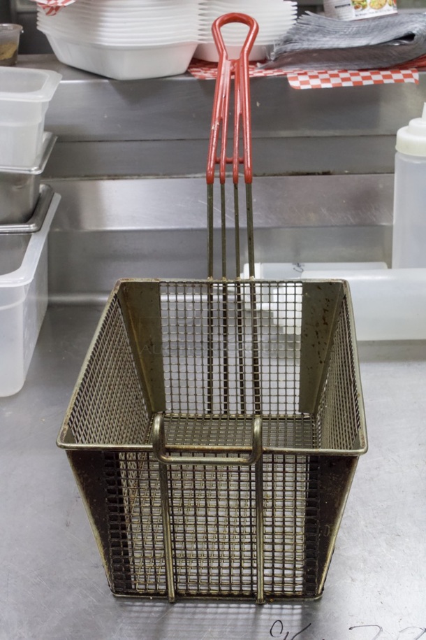 Set of (3) 13"x5" Fry Baskets, Red Handle. 3x Times Your Bid - Image 4 of 6