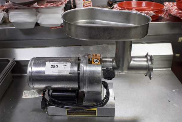 Backyard Pro BSG12 Butcher Series #12 Electric Meat Grinder - 120V Includes Storage Drawer With Multiple Stuffing Plates.  - Image 7 of 7