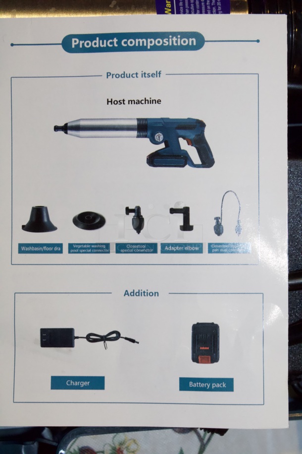 Huxing Electric Drain Blower With Battery & Charger - Image 4 of 5